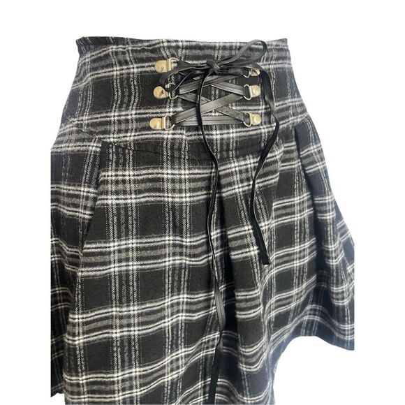 Plaid Corset Mini Skirt Women’s Size XS - Picture 2 of 5